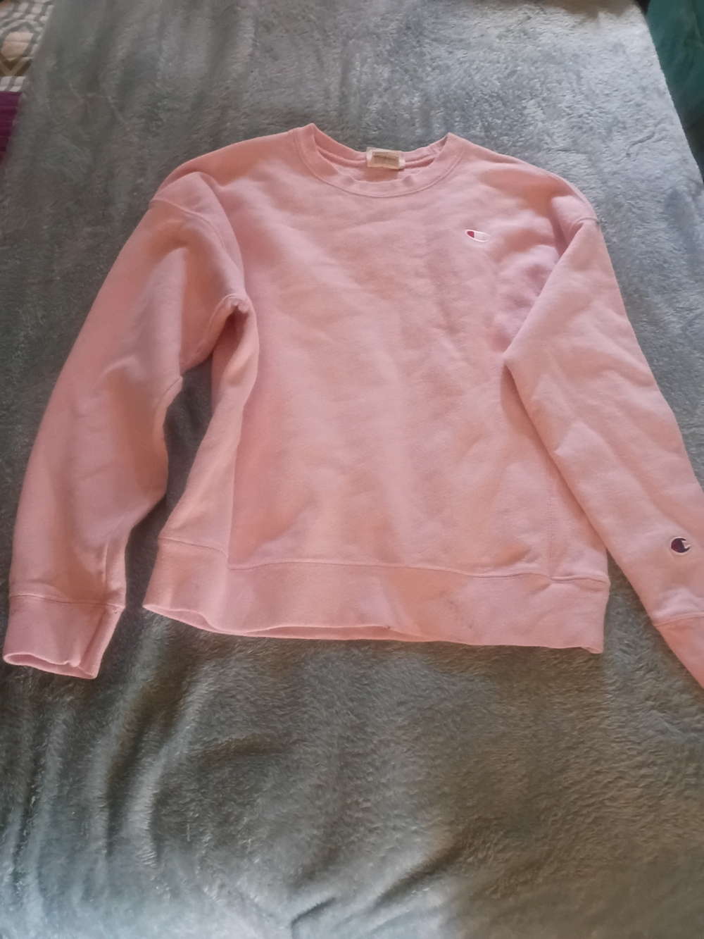 Champion Pink Crewneck Sweatshirt Vintage